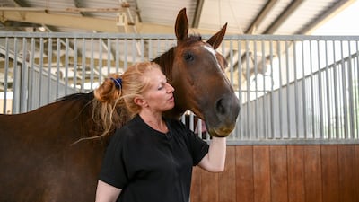 Horse rescuer Yasmin Sayyed depends on support from sponsors and donors for the animals under her care. Khushnum Bhandari / The National