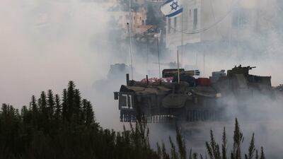 Israeli forces drive tanks into Jenin refugee camp in the occupied West Bank. EPA