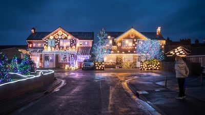 The display will be lit every night until early January. Getty