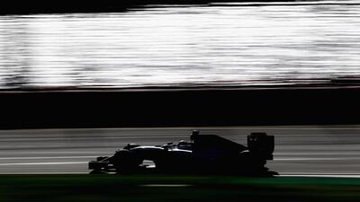 Lewis Hamilton of Mercedes-GP shown during his win at the Australian Grand Prix on Sunday. Clive Mason / Getty Images