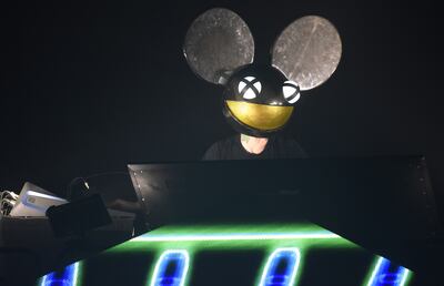 Deadmau5's helmet was created by Jim Henson’s Creature Shop, the designers behind the Muppets and Yoda. Getty Images