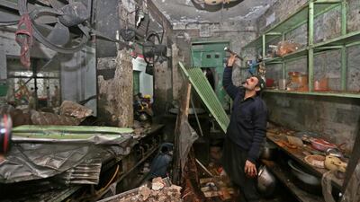 A suicide bombing at a restaurant in Peshawar, the capital of militancy-hit Khyber-Pakhtunkhwa, killed eight people on Tuesday, the day peace talks with Pakistani Taliban were due to start. Arshad Arbab / EPA