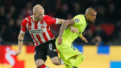 It speaks volumes that Arturo Vidal was signed by Barcelona at 31 years old in the summer. Although his move hasn't gone swimmingly so far, he is still fondly remembered for bossing the midfield during spells at Juventus and Bayern Munich. AP Photo