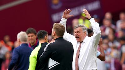 Leeds United manager Sam Allardyce reacts. PA