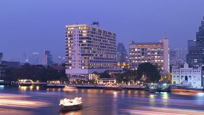 The Mandarin Oriental hotel overlooks Chao Praya River in Bangkok. Courtesy Mandarin Oriental Hotel Group