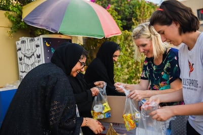 The packs are pre-made and handed out ahead of iftar each night. Alex Jeffries Photography Group