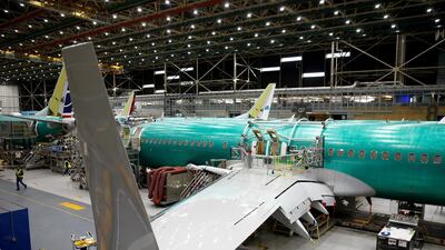 A 737 Max at the Boeing factory in Renton, Washington. The plane maker is vulnerable. Reuters