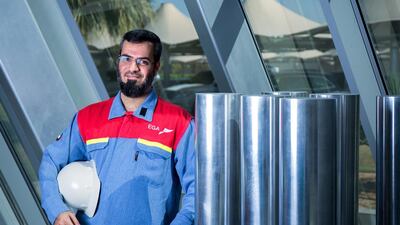 Abdalla Alzarooni, the vice president, technology development and transfer for EGA, says innovation is key to keeping the firm competitive. Victor Besa for The National