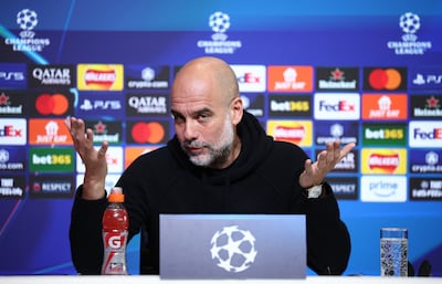 Pep Guardiola pictured when Manchester City manager in 2025. The coach has recently shared a message of support for his old club and its fans. EPA