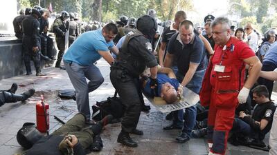 It was worst unrest in Kiev since a bloody popular uprising ousted Kremlin-backed Viktor Yanukovych early last year. Yuriy Kirnichy / AFP Photo