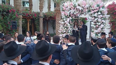 The celebration was the first Orthodox Jewish wedding held in the UAE, three months after ties with Israel were normalised. Belaaz