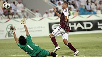 Fernando Baiano, right, scored the goals to help guide Al Wahda to the league title.