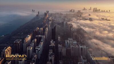 A dramatic still of Abu Dhabi's skyline, looking along the Corniche towards Al Reem island. Courtesy of Beno Saradzic