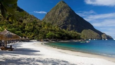 Jalousie Beach. Courtesy of the Jalousie Plantation