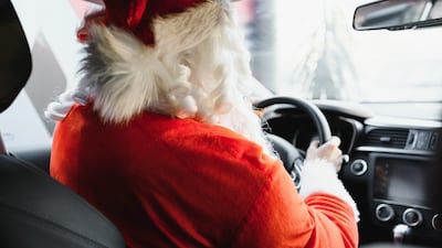 Get Santa to drive you home this festive season with Zofeur. Photo: Zofeur