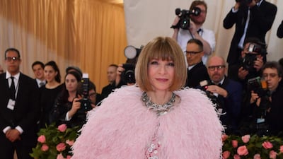 'Vogue' editor Anna Wintour arrives at the 2019 Met Gala in New York on May 6. AFP