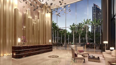 The hotel lobby. Courtesy Omniyat