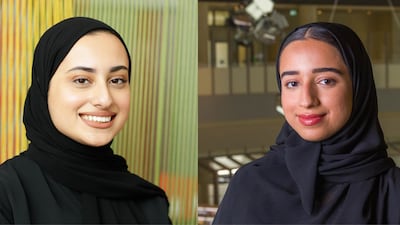 Two New York University Abu Dhabi students, Hoor Al Nuaimi (left) and Maitha Al Suwaidi have been selected as 2021 UAE Rhodes Scholars. Courtesy: NYU Abu Dhabi