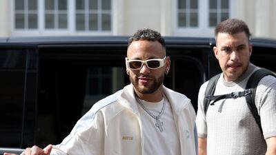 Neymar on his way to Saudi Arabia. Reuters