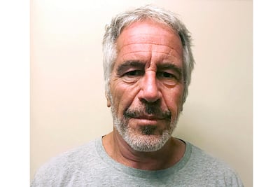 This photo provided by the New York State Sex Offender Registry shows Jeffrey Epstein on March 28, 2017. AP