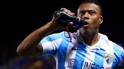 Julio Baptista of Malaga snapped an 18-month scoreless streak on Saturday. Manuel Alonso / Getty Images