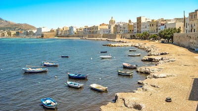 The seafront of Trapani, western Sicily. A Briton was arrested after Italy issued an international arrest warrant believing that he was Mafia boss Matteo Messina Denaro. Photo: Elena Dan