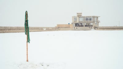 Kabul, Afghanistan: Buzkashi is a sport with roots to nomadic tribes in Central Asia. The game involves teams of horsemen fighting for the carcass of a calf or a goat and placing it within the goal area after circling around a flag like the one pictured. All photos by Ivan Flores for The National