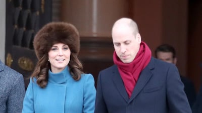 Catherine, Duchess of Cambridge and Prince William, Duke of Cambridge exit the Royal Palace. Chris Jackson / Getty Images