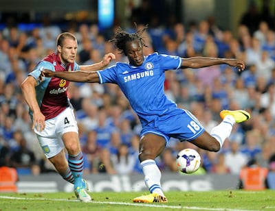 Romelu Lukaku in action for Chelsea during his first spell at the club in 2013. AFP