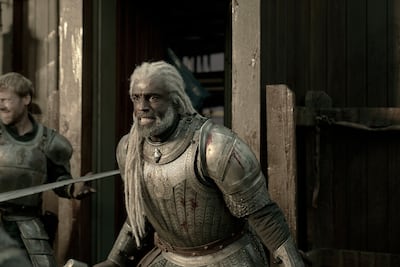 The episode-two scene comes after Alyn briefly believes Corlys has been lost during the Battle of the Gullet. Photo: HBO