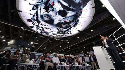 A session during the AI Everything conference in Abu Dhabi earlier this month. EPA