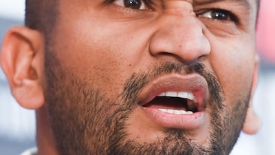 Sri Lanka's captain Dimuth Karunaratne speaks during a press conference. AFP