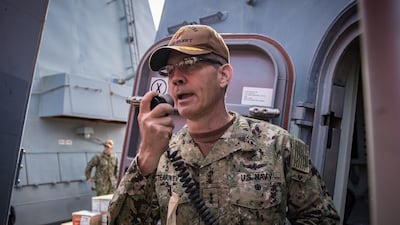 Vice Admiral Scott Stearney was found dead in his home in Bahrain. EPA