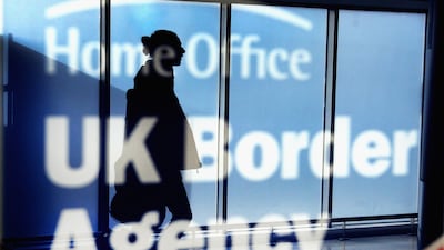 Net migration to the UK has dropped after tougher border controls were introduced. Getty Images