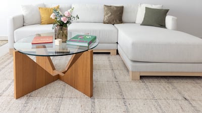 The living room. The apartment was unfurnished when Ms Sukhanova moved in