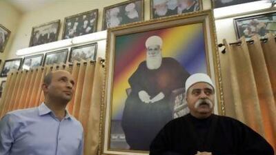 Rivals of Naftali Bennet, left, pictured with the Druze community Israeli leader Sheikh Moafaq Tafif, have cautioned that his addition to the next government could significantly hurt ties with the United States,