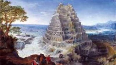 Lucas van Valckenborch's The Tower of Babel : In harking back architecturally to Rome, van Valckenborch's painting makes the Tower of Babel wholly European.