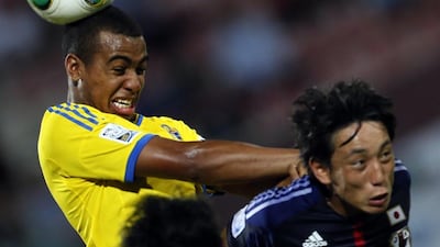 Sweden’s Nohan Ramhorn, left, and his teammates have raised the bar. Karim Sahib / AFP