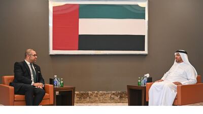 Minister of State Ahmed Al Sayegh met with James Cleverly, British minister for Middle East and North Africa, to discuss bilateral relations between the UAE and UK. Wam