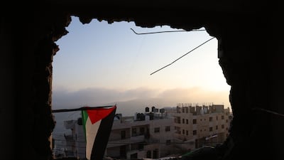 Israel's army destroyed the house of Palestinian detainee Kamal Jouri in an overnight raid in the West Bank city of Nablus. EPA