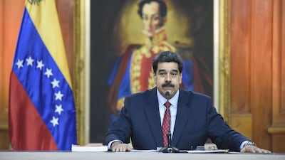 Nicolas Maduro, Venezuela's president, delivering a televised press conference in Caracas on Friday. Carlos Becerra / Bloomberg
