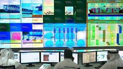 The operations room of Khalifa Port Container Terminal. Ravindranath K / The National