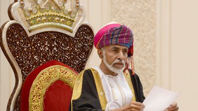 Omani Leader Sultan Qaboos bin Said addresses the opening session of the Council of Oman in the capital Muscat on November 15, 2015. AFP PHOTO / STR / AFP PHOTO / -