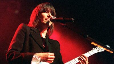 Chrissie Hynde gave fans a different kind of show in Dubai on Thursday night. Ms Hynde is pictured above at an earlier concert. AFP