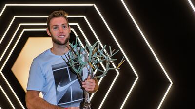 Jack Sock is the first American to reach the Tour Finals since Mardy Fish in 2011. Christophe Petit Tesson / EPA