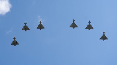 The Typhoons will be part of a joint RAF-Qatari unit to 'bolster defensive capability' in the region. PA