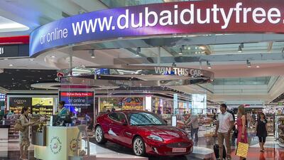 Sales at the duty free outlets at Dubai International and Al Maktroum airports declined by 3.2 per cent last year. Courtesy Dubai Duty Free