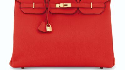 A Capucine Togo leather Birkin 40 with gold hardware. Estimate: £5,000 - 7,000. Courtesy Christie's