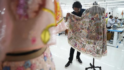 He takes design inspiration from fashion hub France and 19th-century impressionist painter Claude Monet. 'I want to achieve the impossible, I want to paint air,' the designer quoted Monet as saying