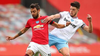 Declan Rice – 7. Another assured central midfield performance from the England international. AFP